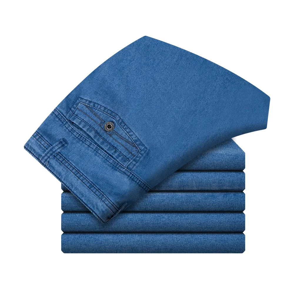 📢📢60 % de réduction !!! 🎅 Jeans taille haute à coupe droite pour hommes - Image 16