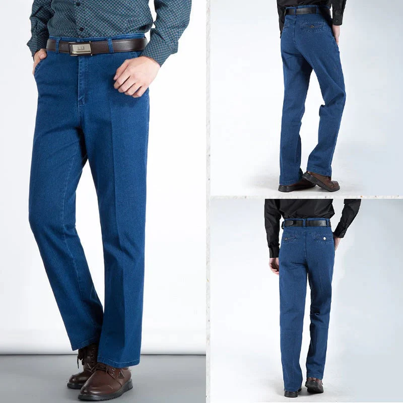 📢📢60 % de réduction !!! 🎅 Jeans taille haute à coupe droite pour hommes - Image 7