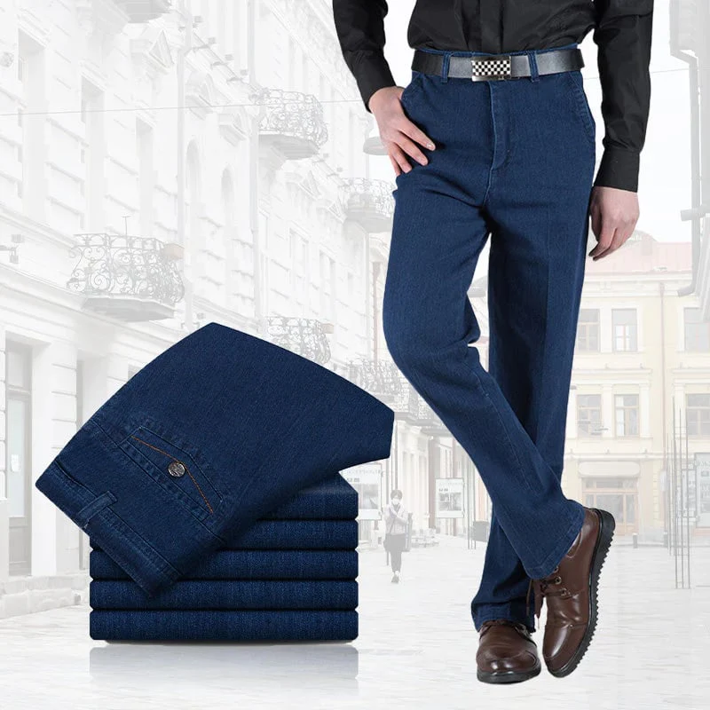 📢📢60 % de réduction !!! 🎅 Jeans taille haute à coupe droite pour hommes - Image 8