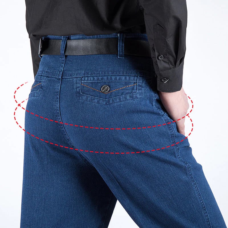📢📢60 % de réduction !!! 🎅 Jeans taille haute à coupe droite pour hommes - Image 9