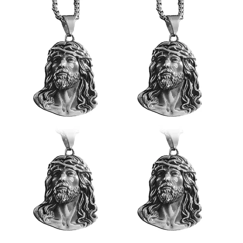 📢📢50% DE RÉDUCTION ! ✨Collier pendentif tête de Jésus - Image 14