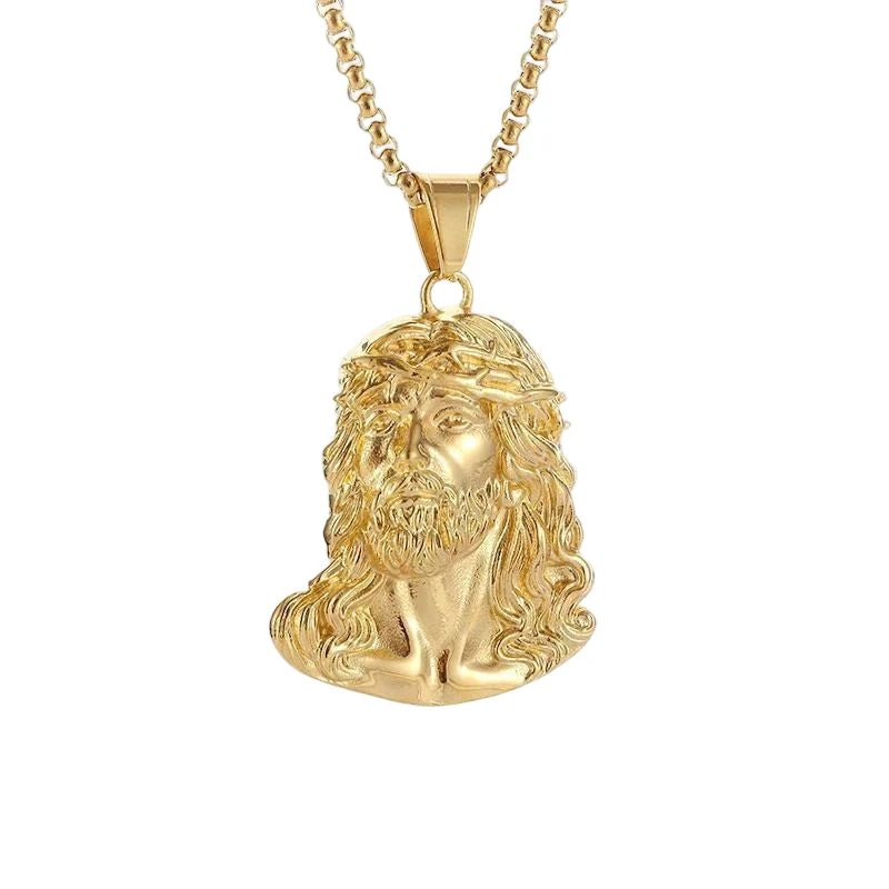 📢📢50% DE RÉDUCTION ! ✨Collier pendentif tête de Jésus - Image 2