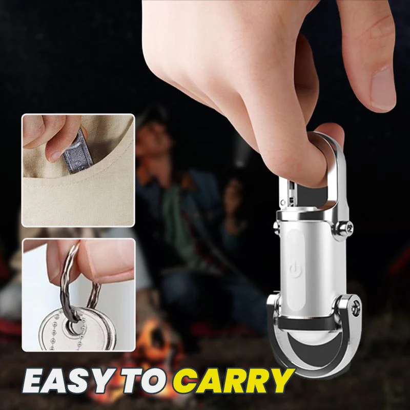 ✨✨💡Vente chaude 70% de réduction 🔥 1200lm super lumineux Mini porte - clés lampe de poche étanche - Image 4
