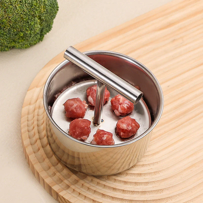 📢📢50 % de réduction !!! ✨ Kitchen Stainless Steel Meatball Mould - Image 9