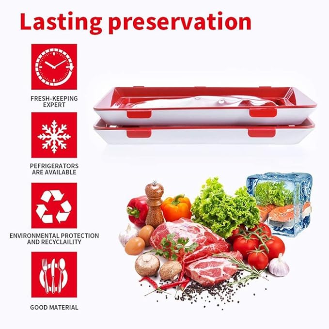 🌿  Conception écologique - plateaux de conservation des aliments réutilisables ( 🔥 Vente chaude achetez plus, obtenez plus! 🔥） - Image 2