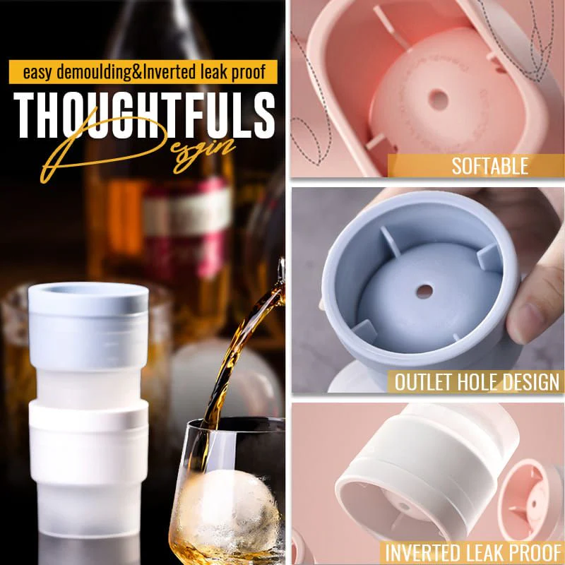 📢Acheter 1  obtenez 1 gratuit🧊Moule Empilable Circulaire pour Boules de Glace de Qualité Alimentaire pour Cocktail et Whisky - Image 5