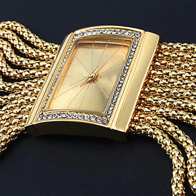 ⌚50% RÉDUCTION MAINTENANT !✨Montre Quartz à Strass avec Bracelet Pompon💎Élégante & Éclatante, Cadeau Parfait pour Célébrations🎁 - Image 6