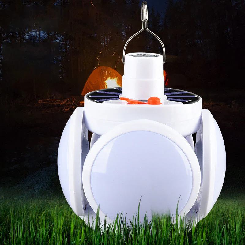 📢📢2 achetés, 1 offert !⏰Lampe solaire multifonctionnelle et pliable en forme de ballon de football - Image 11