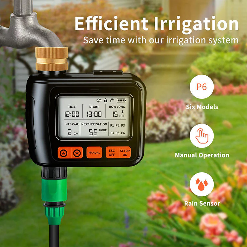 🌸 Disposition prédatrice 🌸 Maison de jardin grand écran LCD affichage compteur d'eau