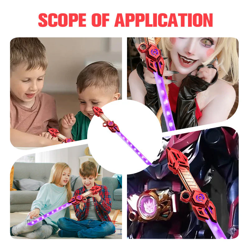 💥2025 ventes chaudes&50% de réduction💥🎁  Deux en un rétractable double tête laser Sword jouet - Image 8