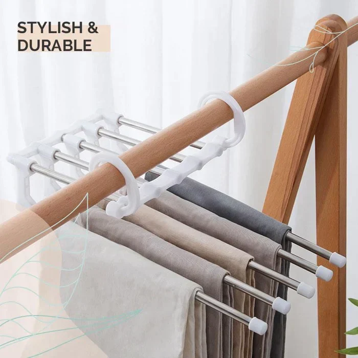 📢📢Acheter 5 recevoir 5 gratuits⏰Porte-Pantalons Multifonctionnel – Gain de Place et Pratique 🌟🏆 - Image 7