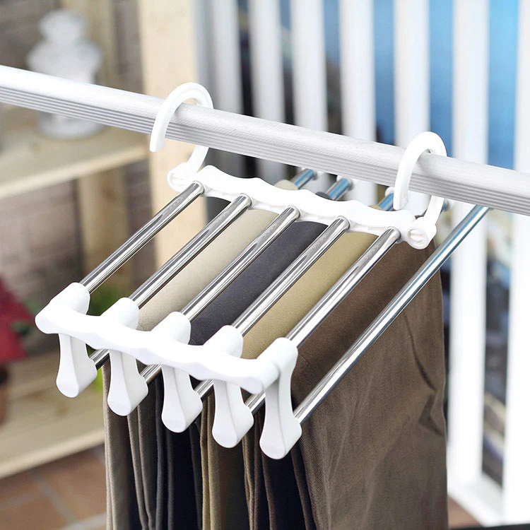 📢📢Acheter 5 recevoir 5 gratuits⏰Porte-Pantalons Multifonctionnel – Gain de Place et Pratique 🌟🏆 - Image 9