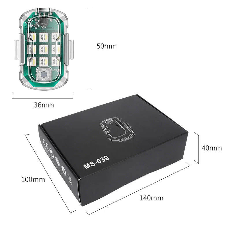 📢📢60% DE RÉDUCTION !!! ✨Lampe d'avertissement nocturne à télécommande LED pour voitures et motos - Image 7