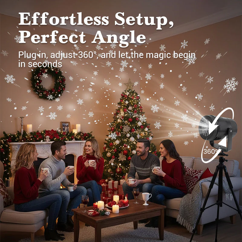📢📢50% DE RÉDUCTION !!! 🎅Lampe projecteur LED en forme de flocon de neige - Image 7