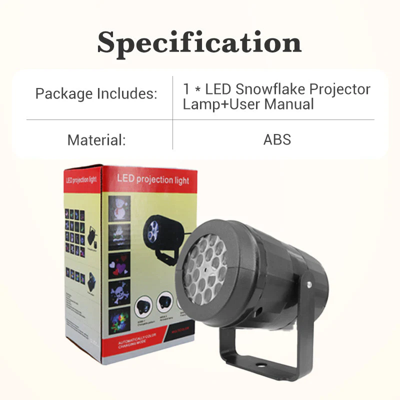 📢📢50% DE RÉDUCTION !!! 🎅Lampe projecteur LED en forme de flocon de neige - Image 9