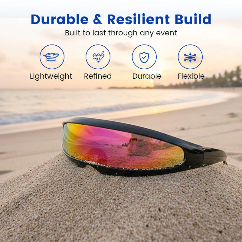 🕶️ 50% DE RÉDUCTION ! 😎 Lunettes de Soleil Légères et Futuristes avec Écran Protecteur – Confort Ultime, Protection UV 400 & Design Unique ✨ - Image 4