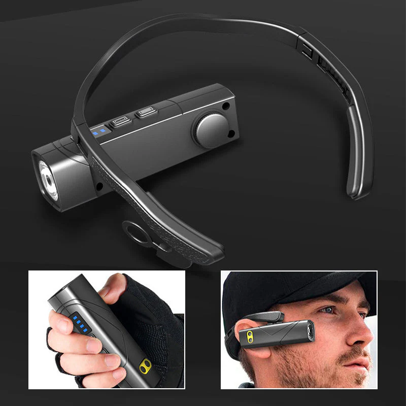📢📢50 % de réduction !!!🎅Lampe frontale LED ultra-légère à porter sur l’oreille : 5 modes, détection gestuelle & batterie intelligente ! 💡🏃♂️ - Image 6