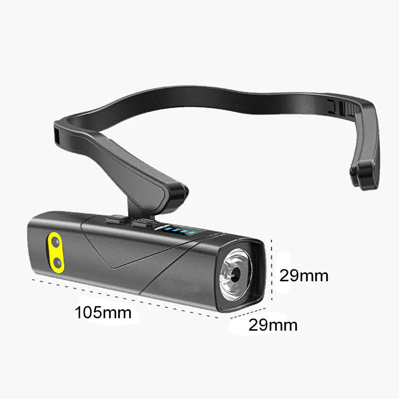 📢📢50 % de réduction !!!🎅Lampe frontale LED ultra-légère à porter sur l’oreille : 5 modes, détection gestuelle & batterie intelligente ! 💡🏃♂️ - Image 8