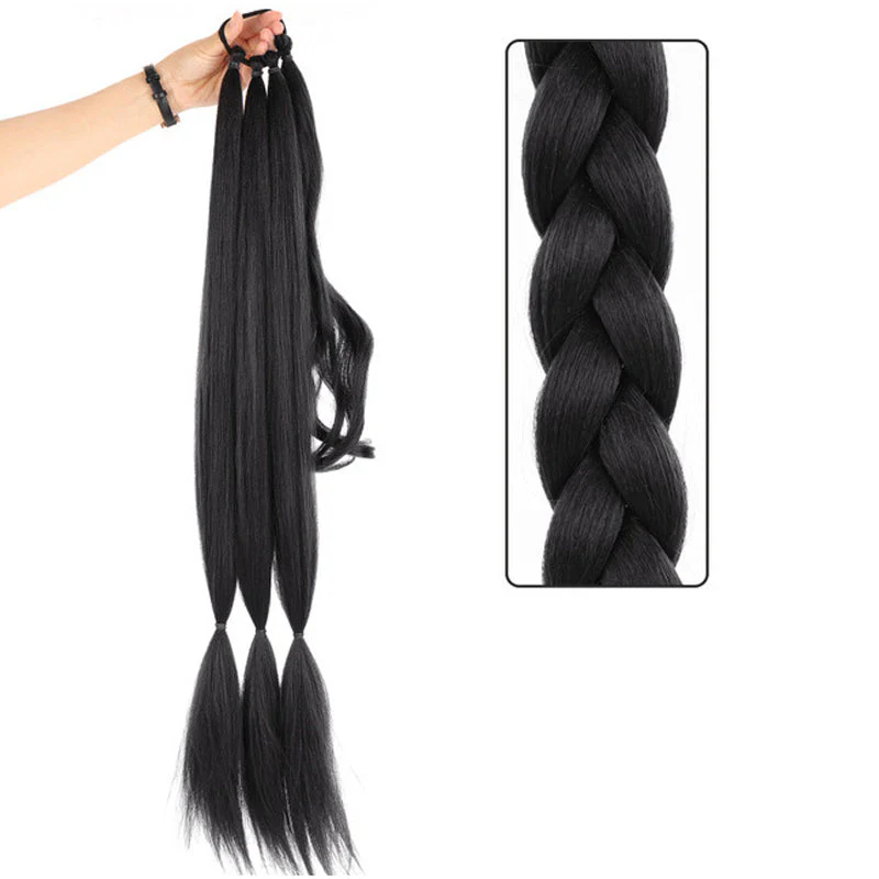 đąđą50 % de rĂ©duction !!!âšExtension lĂ©gĂšre pour queue de cheval longue tressĂ©e pour femmes - Image 10