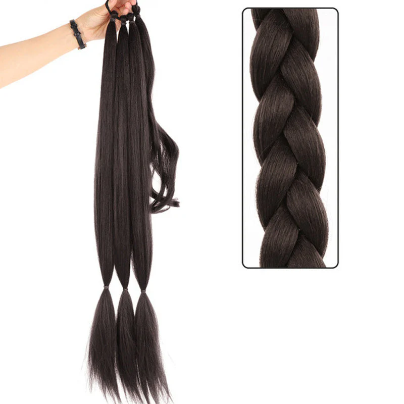 đąđą50 % de rĂ©duction !!!âšExtension lĂ©gĂšre pour queue de cheval longue tressĂ©e pour femmes - Image 11