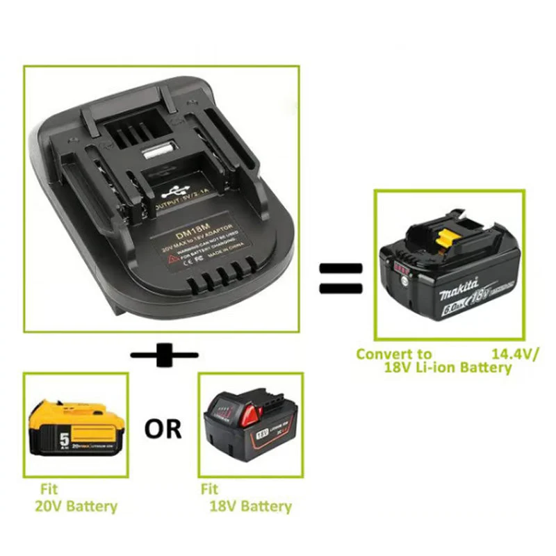 Adaptateur de batterie au lithium pour outils à batterie 18 - Image 4