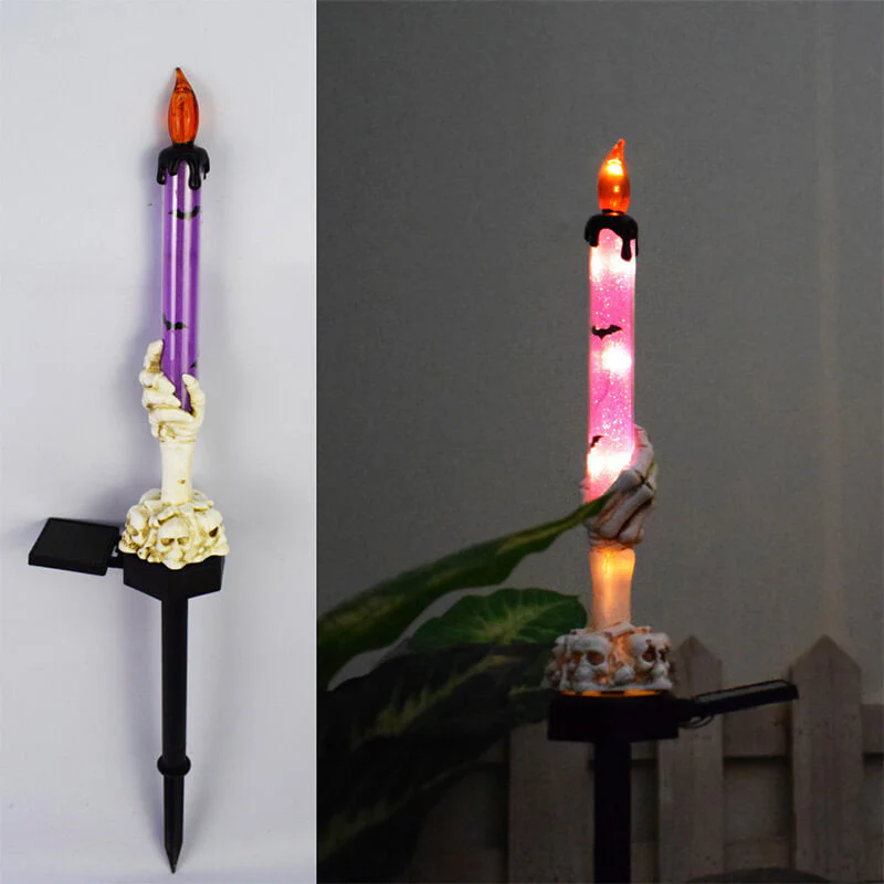 Meilleur cadeau-Lampe de sol extérieure à bougie en forme de main de fantôme d'Halloween - Image 10