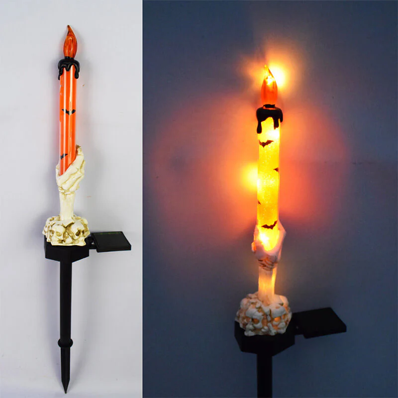 Meilleur cadeau-Lampe de sol extérieure à bougie en forme de main de fantôme d'Halloween - Image 11