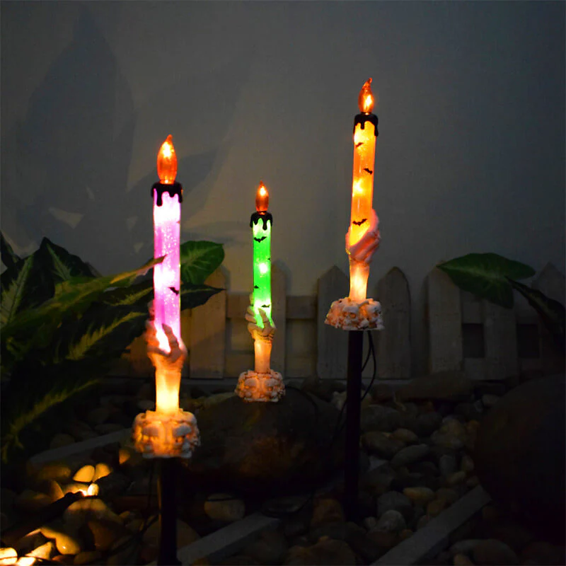 Meilleur cadeau-Lampe de sol extérieure à bougie en forme de main de fantôme d'Halloween - Image 2