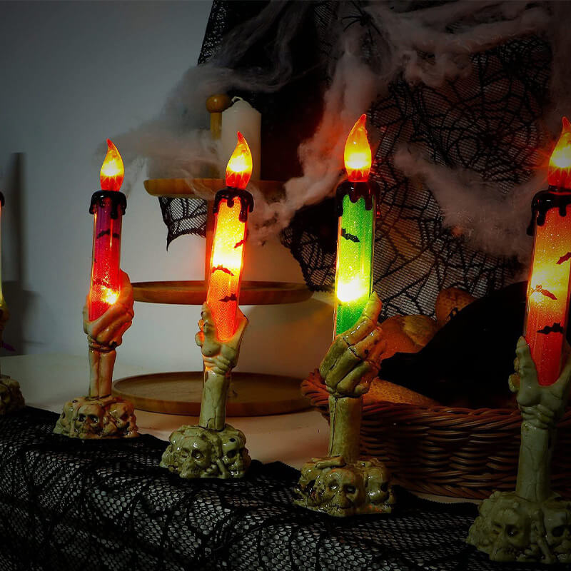 Meilleur cadeau-Lampe de sol extérieure à bougie en forme de main de fantôme d'Halloween - Image 4