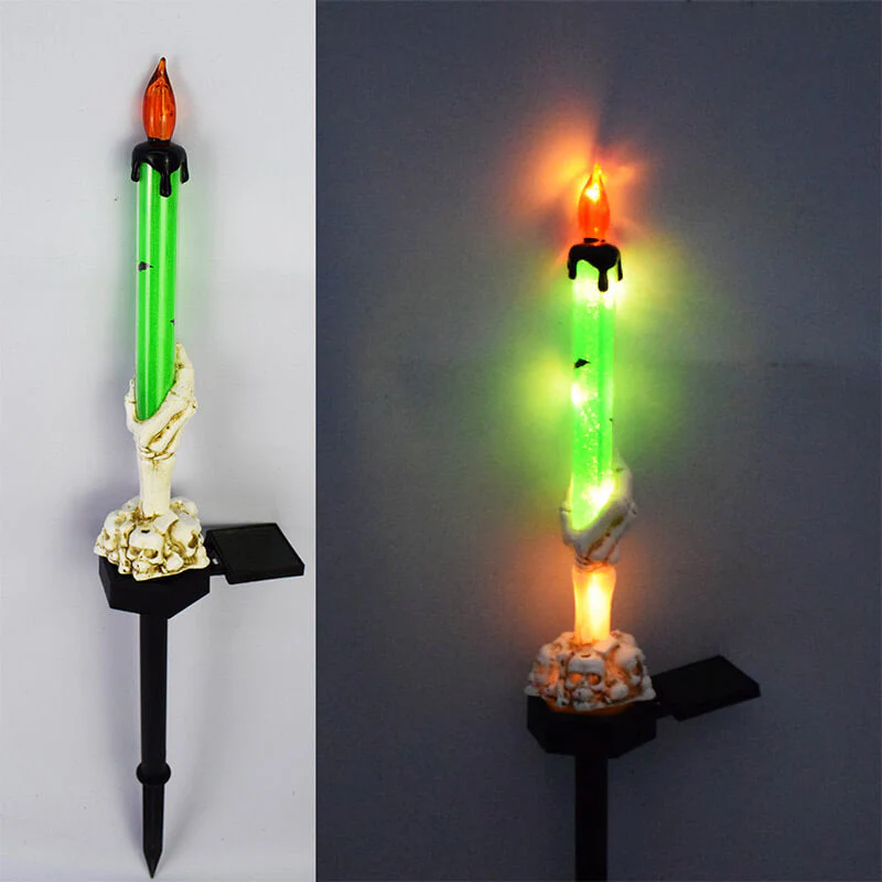 Meilleur cadeau-Lampe de sol extérieure à bougie en forme de main de fantôme d'Halloween - Image 9