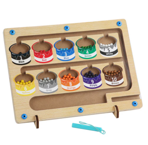 📢📢 50% DE RÉDUCTION ! ✨ Labyrinthe magnétique de couleurs et de chiffres - Image 7