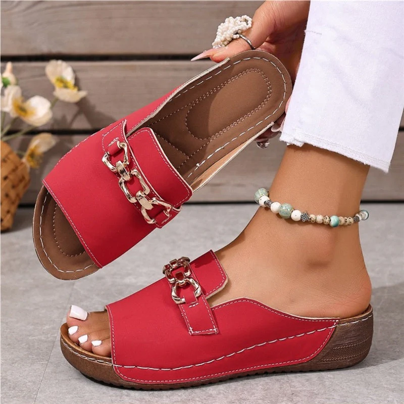 📢👡62% de réduction pour une durée limitée✨Orthopedic sandales avec boucle d'or - Image 11