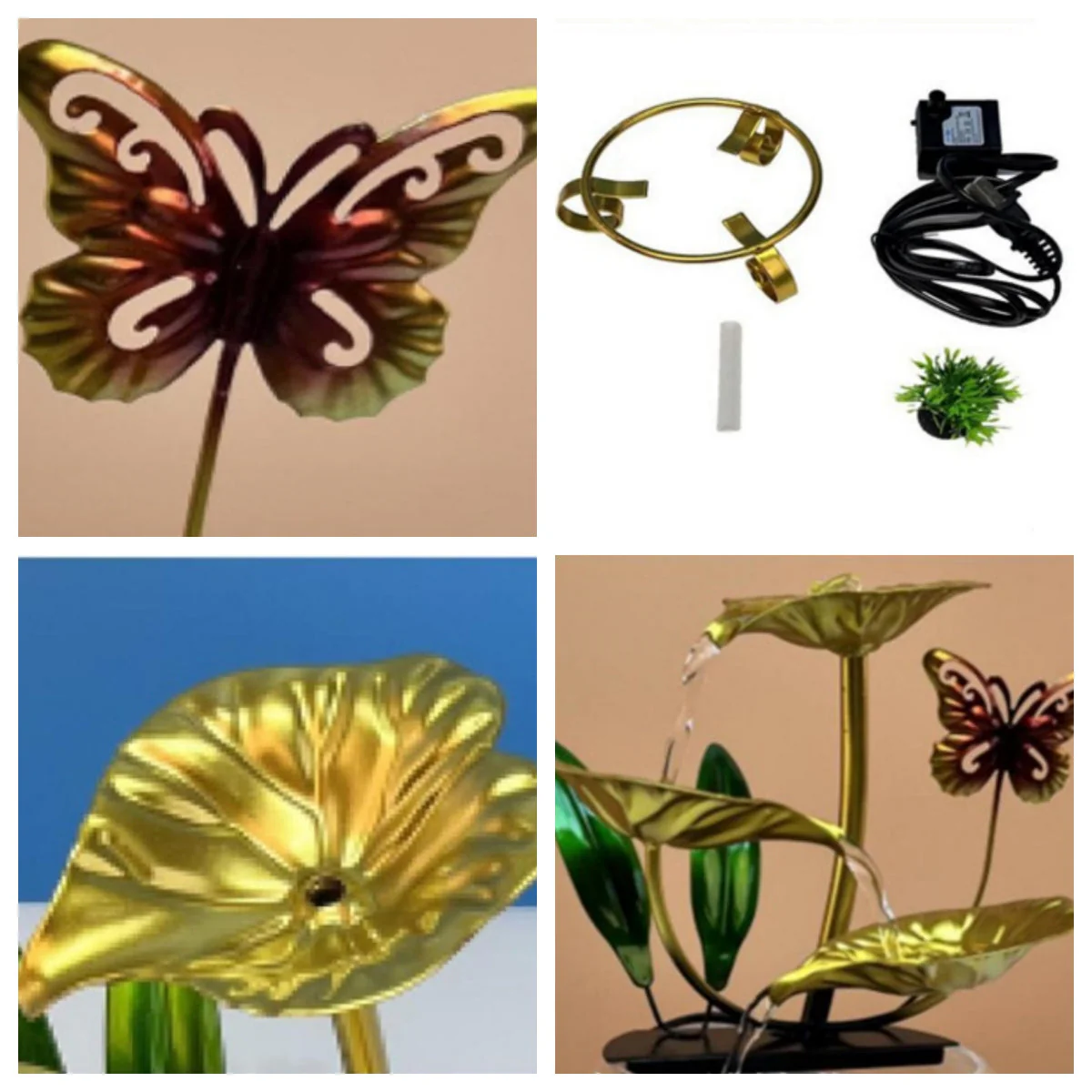 Ornement de luxe créatif en forme d'aquarium avec lotus - Image 6