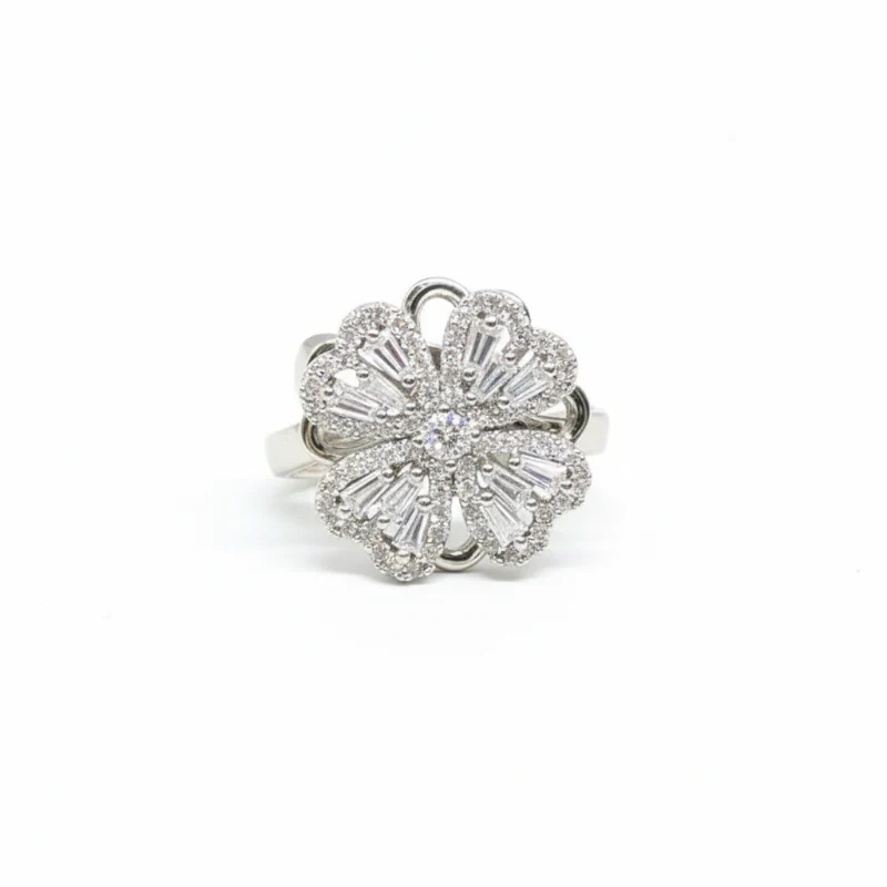 📢📢50 % de réduction !! ⏰Bague tournante trèfle à quatre feuilles porte-bonheur - Image 12