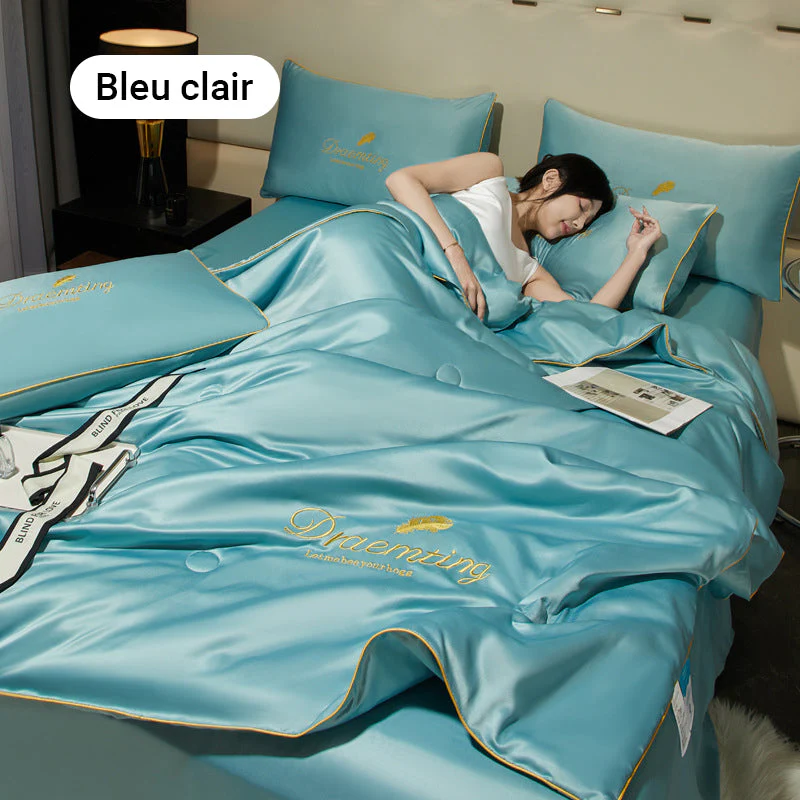 🏆 50% de réduction ❄️ Ensemble de literie quatre pièces en velours de haute qualité 💕 - Image 16