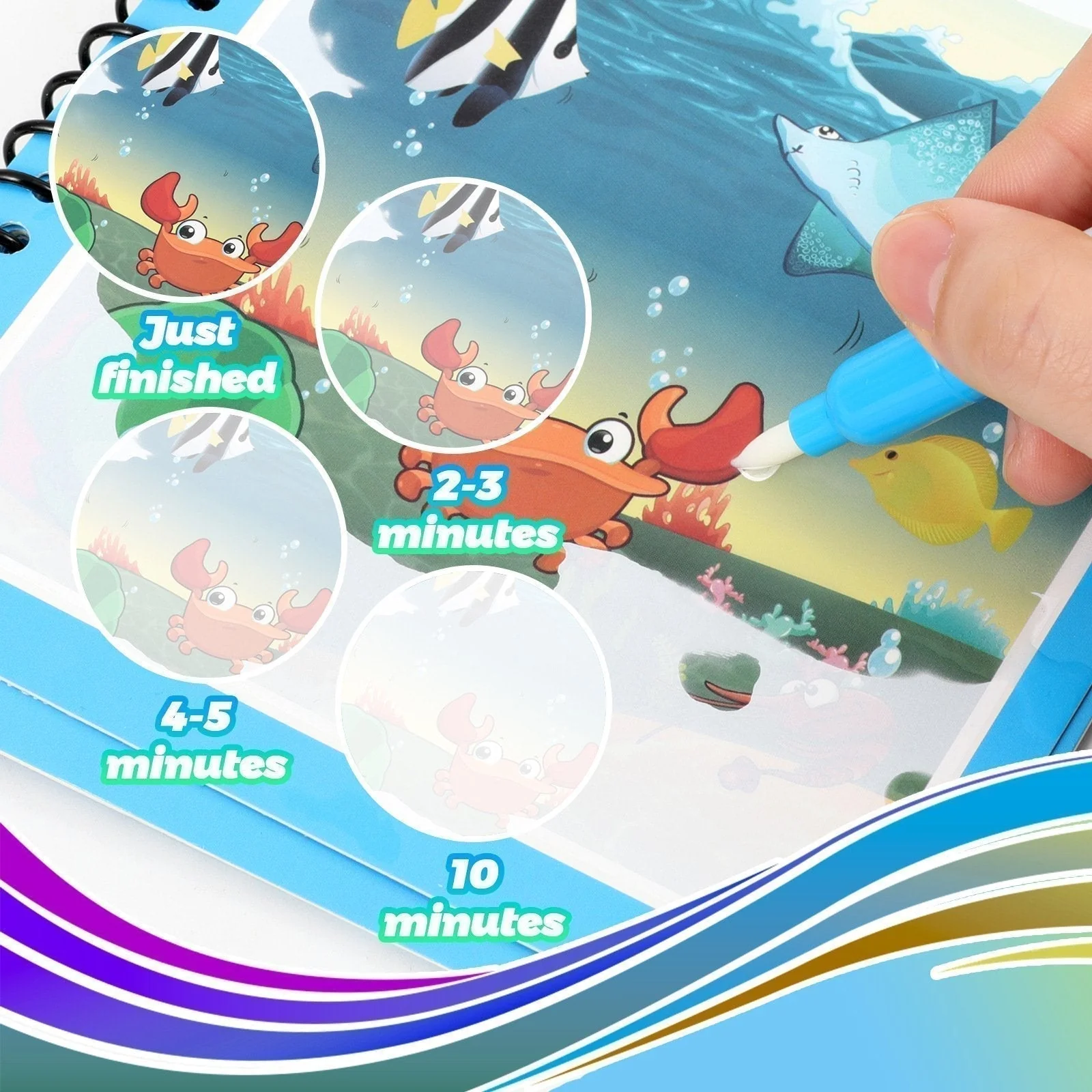 🌹ACHETEZ-EN 1, OBTENEZ-EN 1 GRATUITEMENT🔥Promotion d'été🎁✨️Livre magique de l'eau📚️🎨🧠 - Image 4