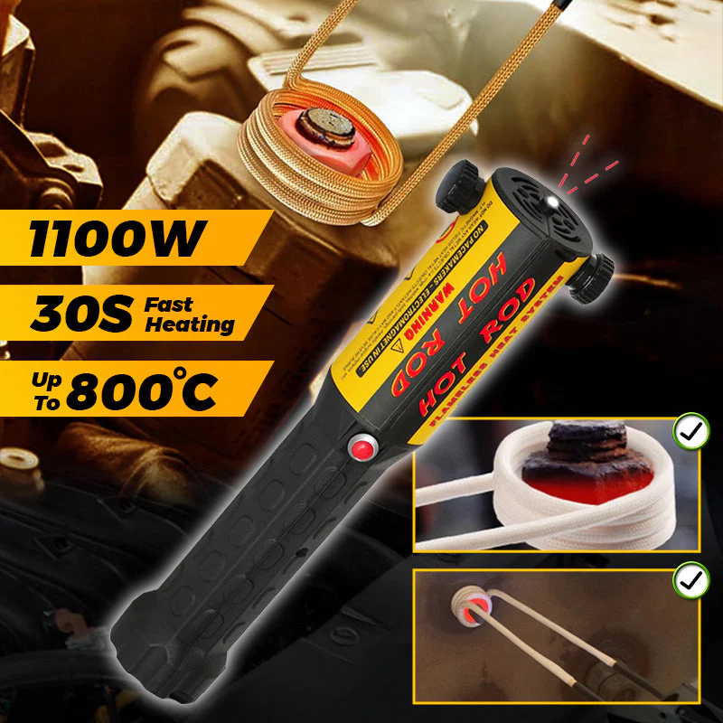 🔥Kit de chauffage à induction magnétique - Outil de démontage de boulons à induction 1100 W