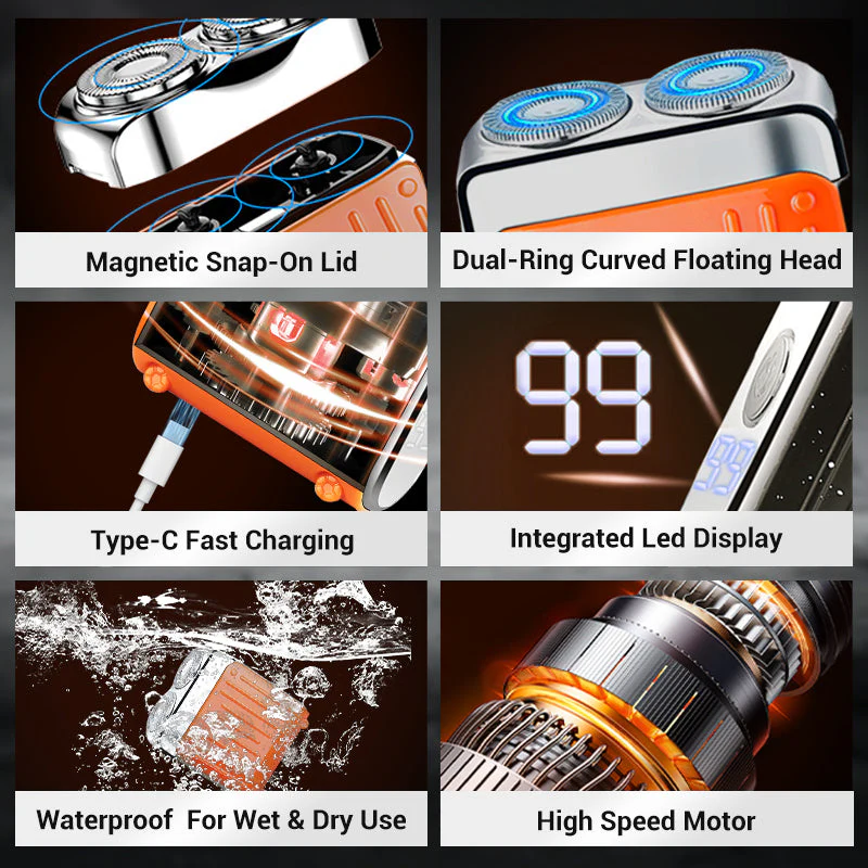 📢50% de rabais sur les événements d'une durée limitée🧔♂️🪒Magnetic Rechargeable Electric Razor✨ - Image 8