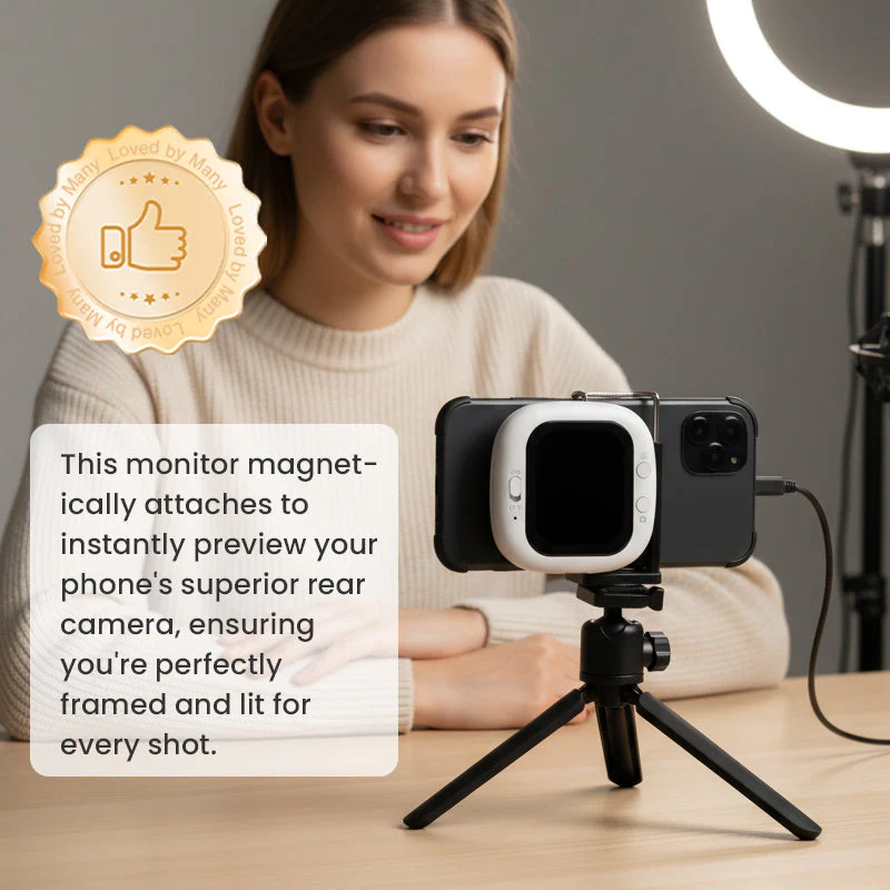 Écran magnétique pour selfie pour caméra arrière de téléphone - Image 7