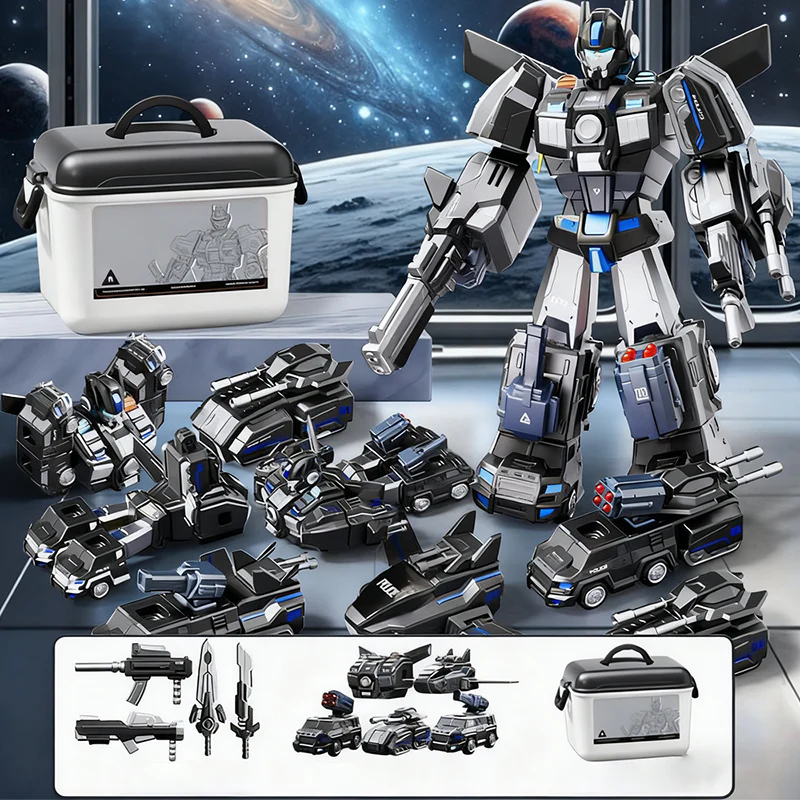 📢📢 50% DE RÉDUCTION ! ✨Voiture et robot transformables magnétiques 9 en 1 - Image 10