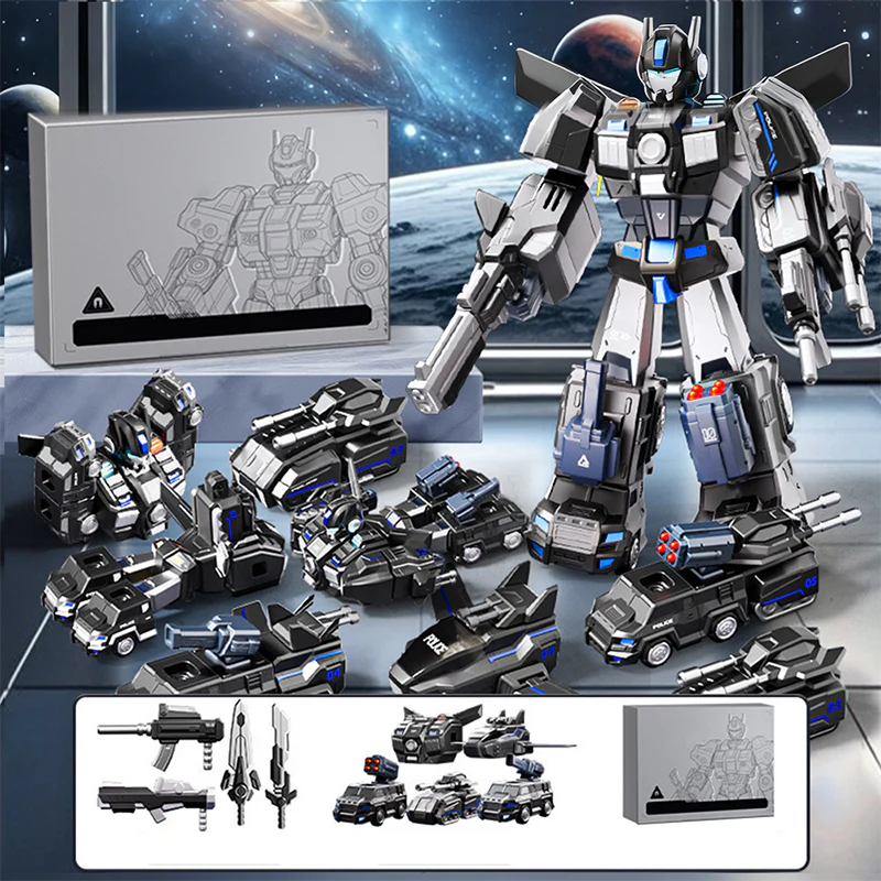 📢📢 50% DE RÉDUCTION ! ✨Voiture et robot transformables magnétiques 9 en 1 - Image 12