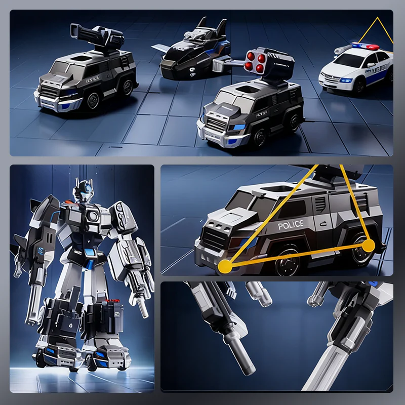 📢📢 50% DE RÉDUCTION ! ✨Voiture et robot transformables magnétiques 9 en 1 - Image 6