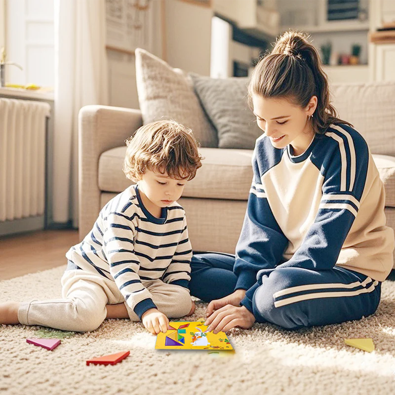 📢📢60 % de réduction !!!✨🎅Puzzle tangram magnétique de voyage pour enfants - Image 3
