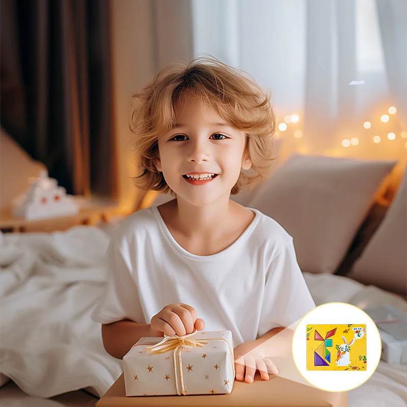 📢📢60 % de réduction !!!✨🎅Puzzle tangram magnétique de voyage pour enfants - Image 7
