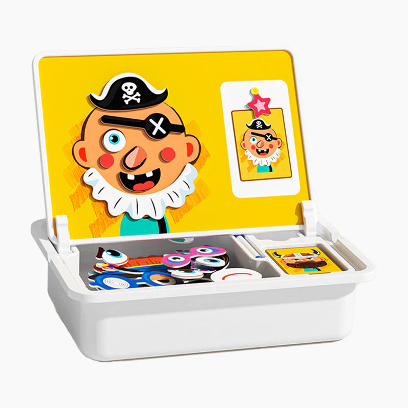 🧩 60% DE RÉDUCTION ! 🎨 Boîte à Puzzle Magnétique Enfant - Jeu Éducatif avec Planche à Dessin et Pièces Colorées 🖍️📦 - Image 3