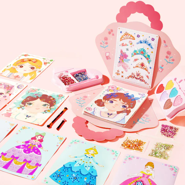 📢📢50% DE RÉDUCTION !!! ✨Ensemble de jeu d'habillage et de maquillage de princesse fantastique 3 en 1 - Image 10