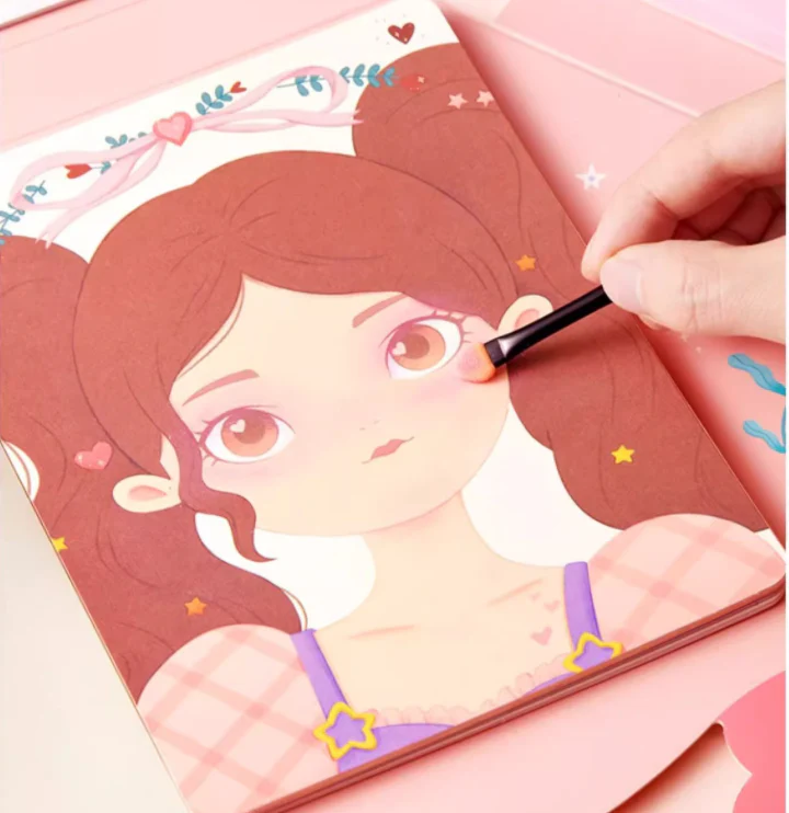 📢📢50% DE RÉDUCTION !!! ✨Ensemble de jeu d'habillage et de maquillage de princesse fantastique 3 en 1 - Image 4