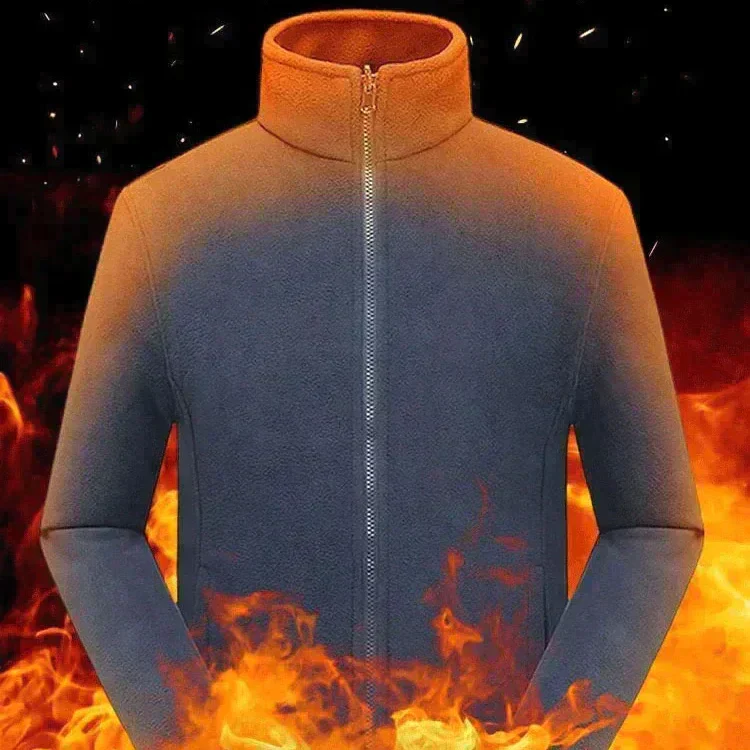 📢70% de réduction!!!📍🎁Veste chaude rembourrée double couche unisexe - Image 4