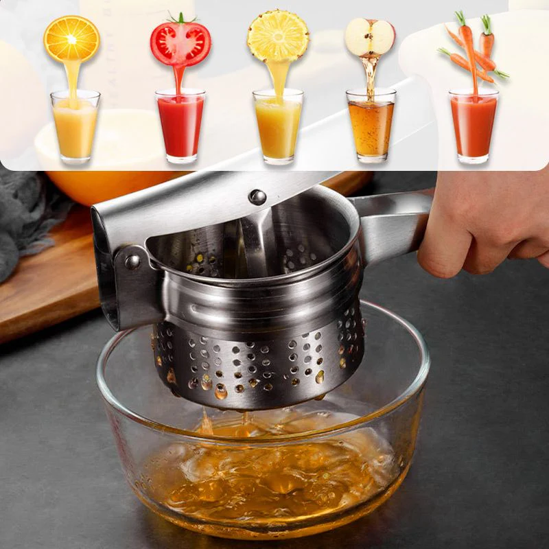 📢📢50 % de réduction !! ⏰Presse multifonctionnel en acier inoxydable AEX pour pommes de terre, jus et aliments - Image 4