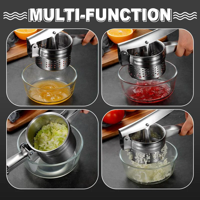 📢📢50 % de réduction !! ⏰Presse multifonctionnel en acier inoxydable AEX pour pommes de terre, jus et aliments - Image 5
